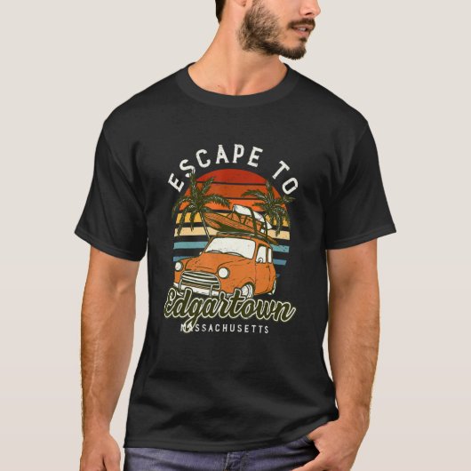 T-shirt Échapper À Edgartown Beach Massachusetts Ocean Ma (Devant)