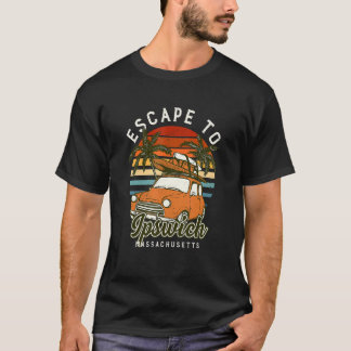T-shirt Échapper À Ipswich Beach Massachusetts Ocean Ma Su