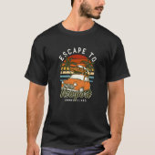 T-shirt Échapper À Newport Beach Rhode Island Ocean Ri Sum (Devant)