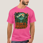 T-shirt Échapper Au Paradis (Devant)