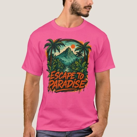 T-shirt Échapper Au Paradis (Devant)