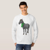 T-shirt Écharpe de cheval (Devant entier)