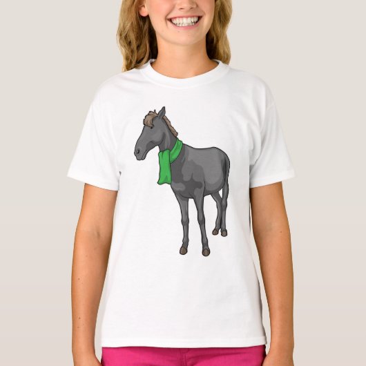 T-shirt Écharpe de cheval (Devant)