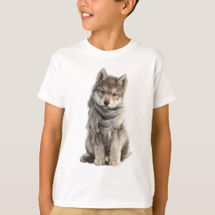 T-shirt Écharpe Douillette Loulou Loup Enfants