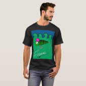 T-shirt Écharpe Fishmas — Truite d'hiver confortable (Devant entier)
