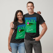 T-shirt Écharpe Fishmas — Truite d'hiver confortable (Unisexe)