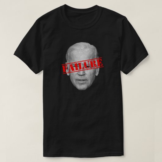 T-shirt Échec de l'enchère | Anti Joe Biden Dark (Design devant)