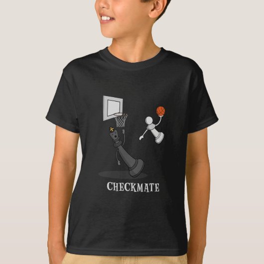 T-shirt Échec drôle de mat Échiquier de jeu squelette Roi (Devant)