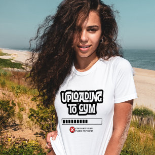 T-shirt Échec du téléchargement vers la salle de sport Hum