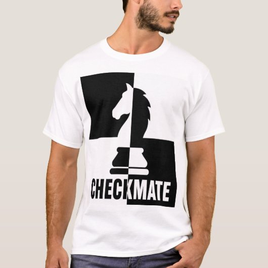 T-shirt Échec et mat Cavalier d'échecs (Devant)