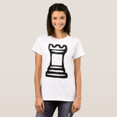 T-shirt Échecs - château (Devant entier)