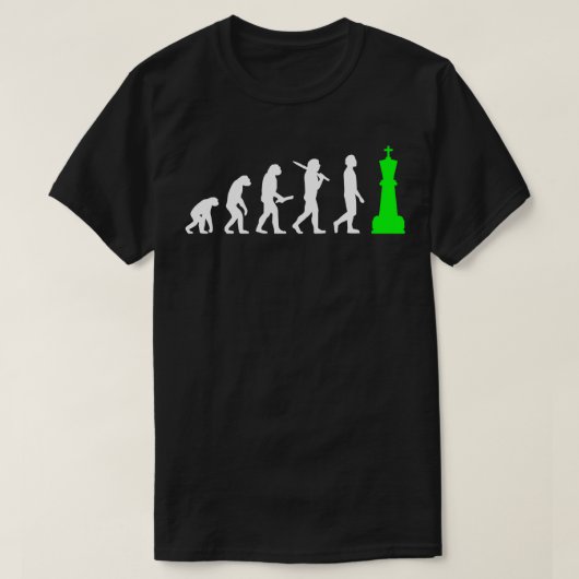 T-shirt Échecs Chessplayer avec pièce d'échecs King pour h (Design devant)