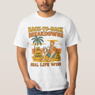 T-shirt Echecs Consécutifs – La Vraie Vie Gagne