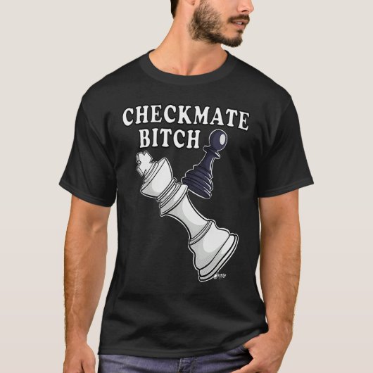 T-shirt Échecs cool de Pion CHECKMATE (Devant)