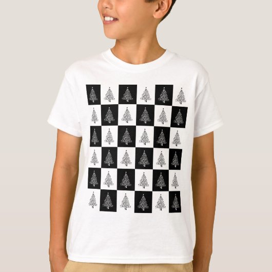T-shirt Échecs de l'arbre de Noël (Devant)