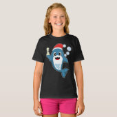 T-shirt Échecs de Noël des dauphins (Devant entier)