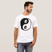 T-shirt Échecs de Yin Yang (Devant entier)