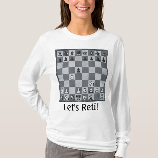 T-shirt Échecs d'ouverture Reti (Devant)