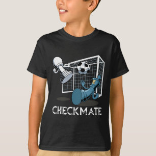 T-shirt Échecs Échec et mat de football
