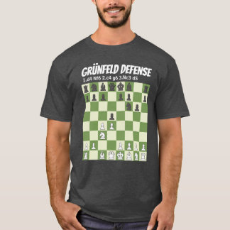 T-shirt Échecs est la vie - Grünfeld Défense