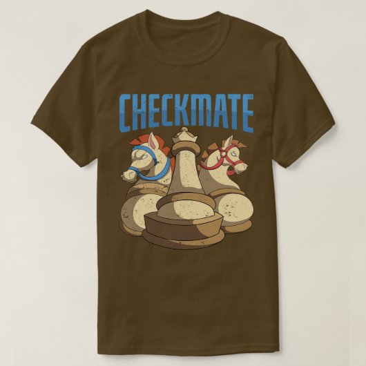 T-shirt Échecs Joueur d'échecs mat Chess (Design devant)
