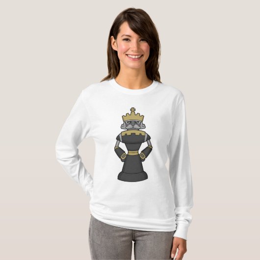 T-shirt Échecs King Crown Chess (Devant entier)
