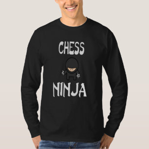 T-shirt Échecs Ninja Design Amusant Shuriken Design Ninjas