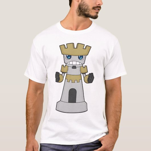 T-shirt Échecs Pièce Rook Échecs (Devant)