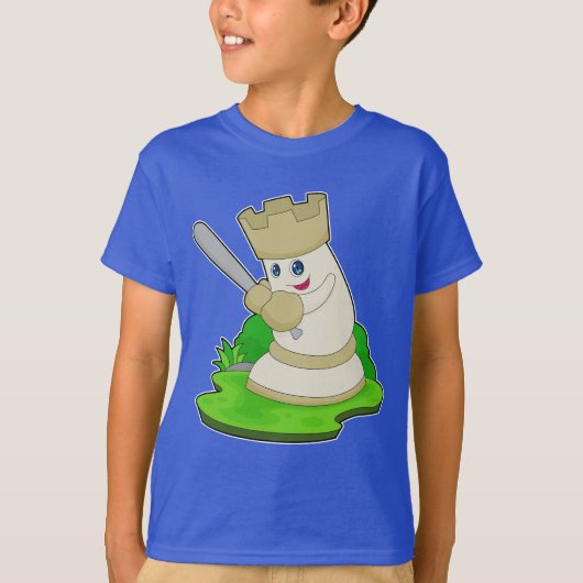 T-shirt Échecs Pièce Rook Échecs (Devant)