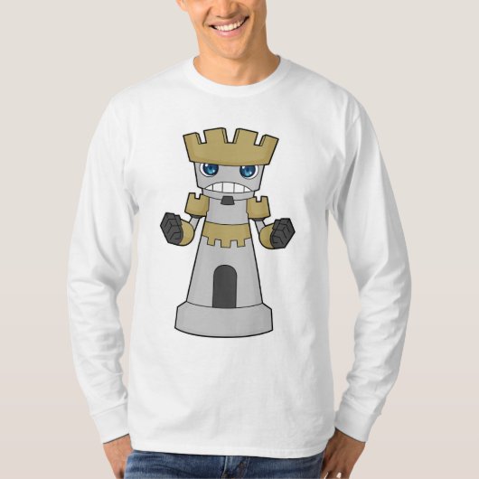 T-shirt Échecs Pièce Rook Échecs (Devant)