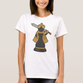 T-shirt Échecs Queen au jeu d'échecs avec épée (Devant)