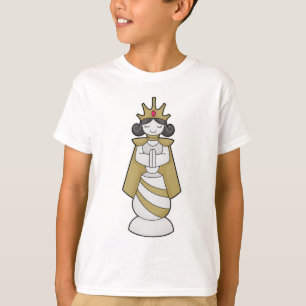 T-shirt Échecs Queen Crown Chess