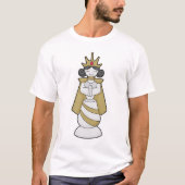 T-shirt Échecs Queen Crown Chess (Devant)