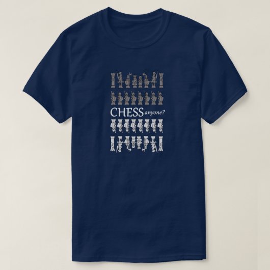 T-shirt Échecs qui que ce soit ? (Design devant)
