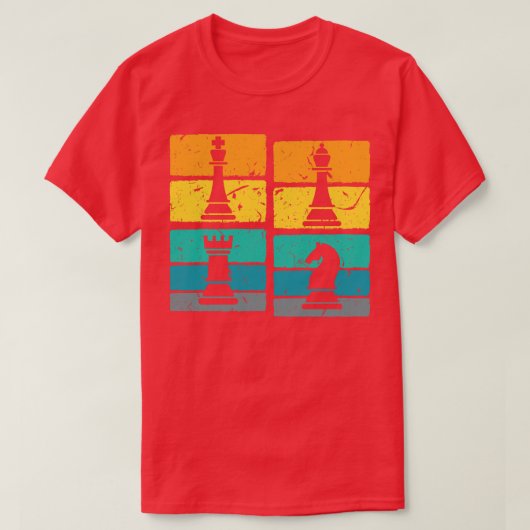 T-shirt Échecs Sunset Rétro (Design devant)