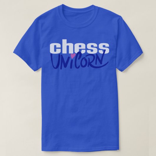 T-shirt Échecs Unicorne 1 (Design devant)