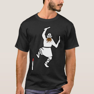 T-shirt Échecs viking Viking attaque le roi Kubb sur