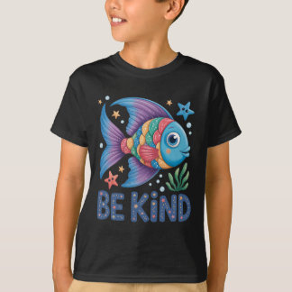T-shirt Échelle arc-en-ciel de poissons professeur livre d