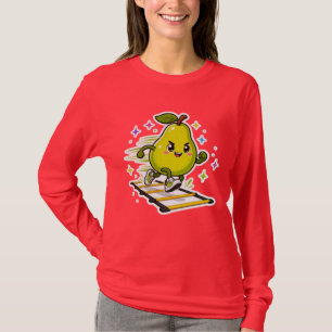 T-shirt Échelle d'agilité de poire déterminée Cartoon Sti