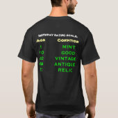 T-shirt Échelle d'anniversaire (Dos)