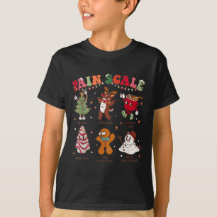T-shirt Échelle de douleur Noël rétro infirmière triage et