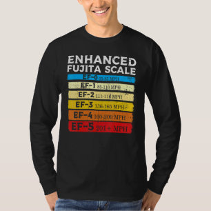 T-shirt Échelle de Fujita améliorée pour la tempête Chasse