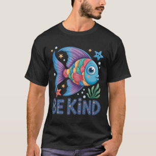 T-shirt Échelle de poisson arc-en-ciel enseignant lisant u