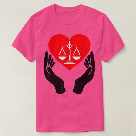 T-shirt Échelles De JusticeAimer Égalité Féminisme Graphiq (Design devant)