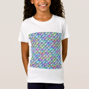 T-Shirt Échelles de sirène de bulle d'arc-en-ciel de Fal