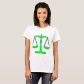 T-shirt échelles d'oddRex de justice (Devant entier)