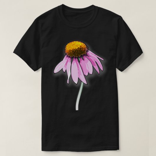 T-shirt Echinacea Magnus Flower Premium  (Design devant)