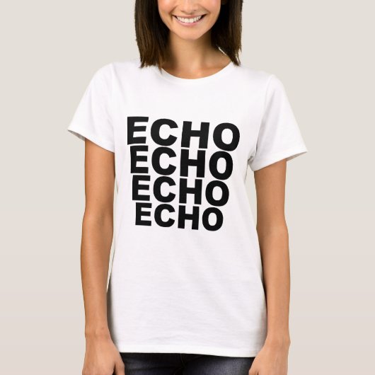 T-shirt ECHO ECHO ECHO Casquette de chemises ECHO Mousepad (Devant)