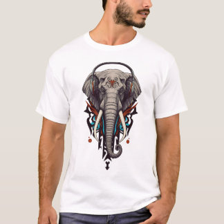 T-shirt Echo of Giants – Abstract Elephant in Sound