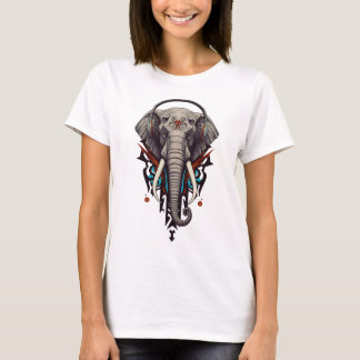 T-shirt Echo of Giants – Abstract Elephant in Sound